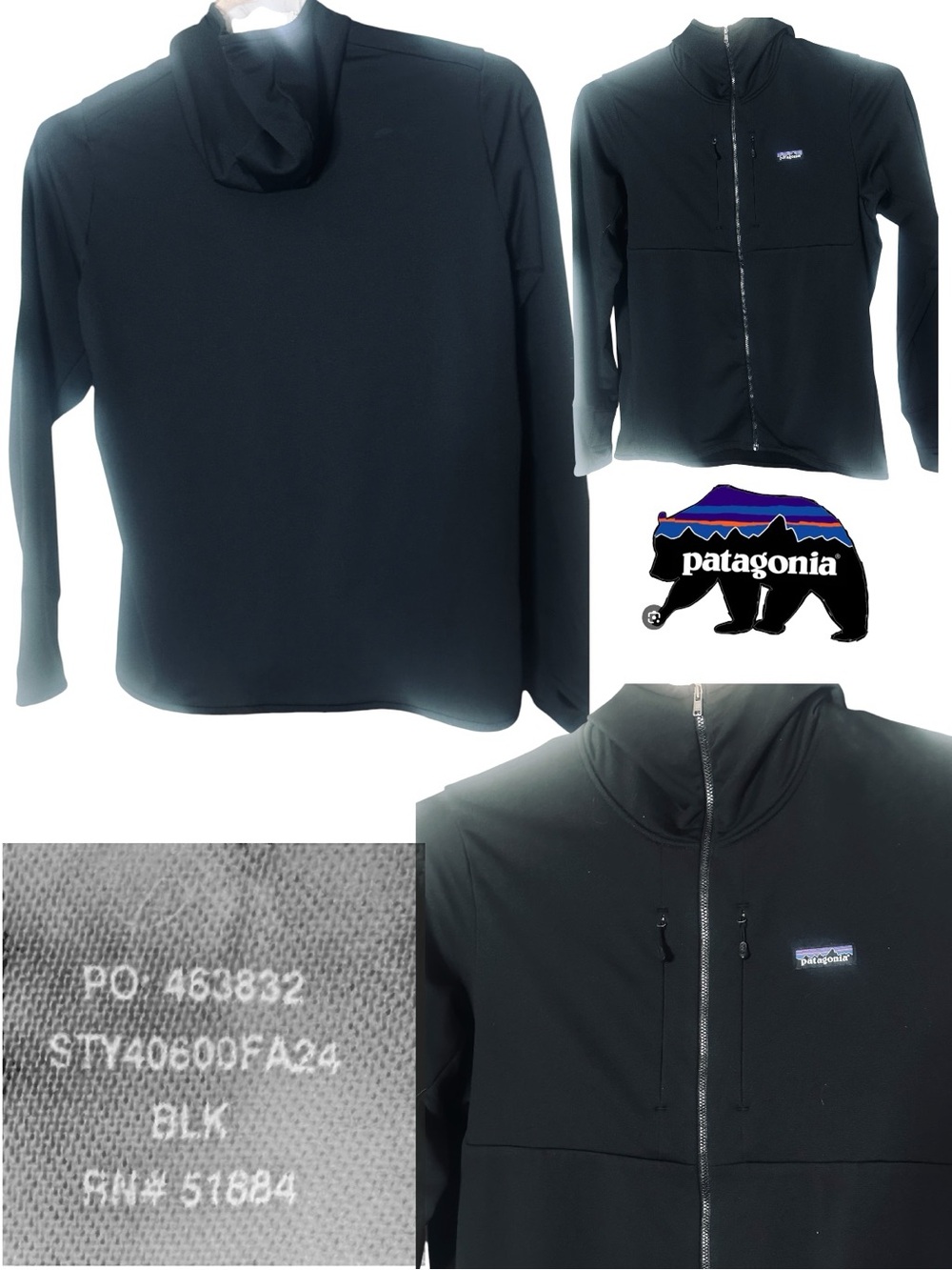 Patagonia Men's R1 Thermal Fleece Full-Zip Hoody Hooded Jacket Black XL
EUC - Picture 4 of 16